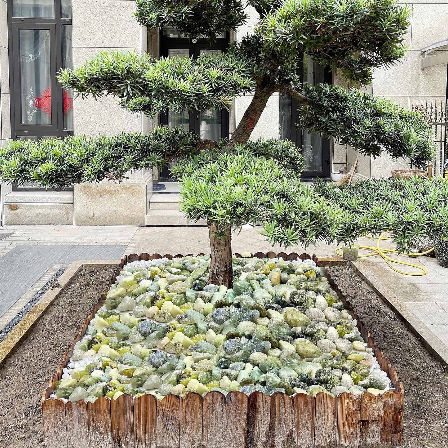 20 lbs River Rocks for Landscaping, 2-3 Inch Large Decorative Pebbles for Plants Indoor, Vases, Backyard, Crafting and Garden