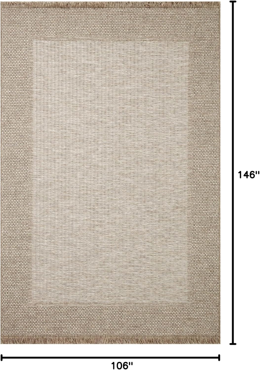 Loloi Dawn Collection Indoor/Outdoor DAW-06 Russet 8'-10" x 12'-2" Area Rug