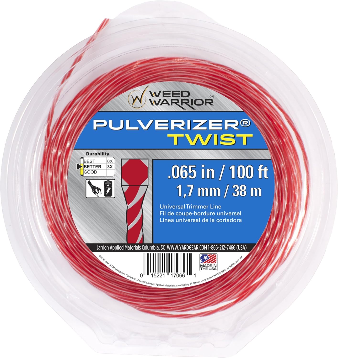 Craftsman WEEDWACKER® String Trimmer (CMEST913) and Weed Warrior Pulverizer Twist Universal Trimmer Line