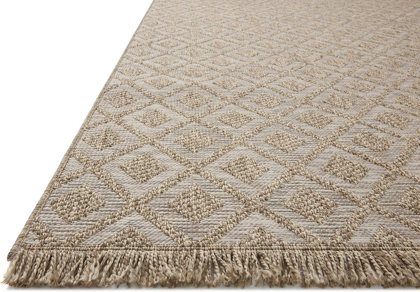 Loloi Dawn Collection Indoor/Outdoor DAW-07 Light Brown 2'-3" x 10'-0" Runner Rug