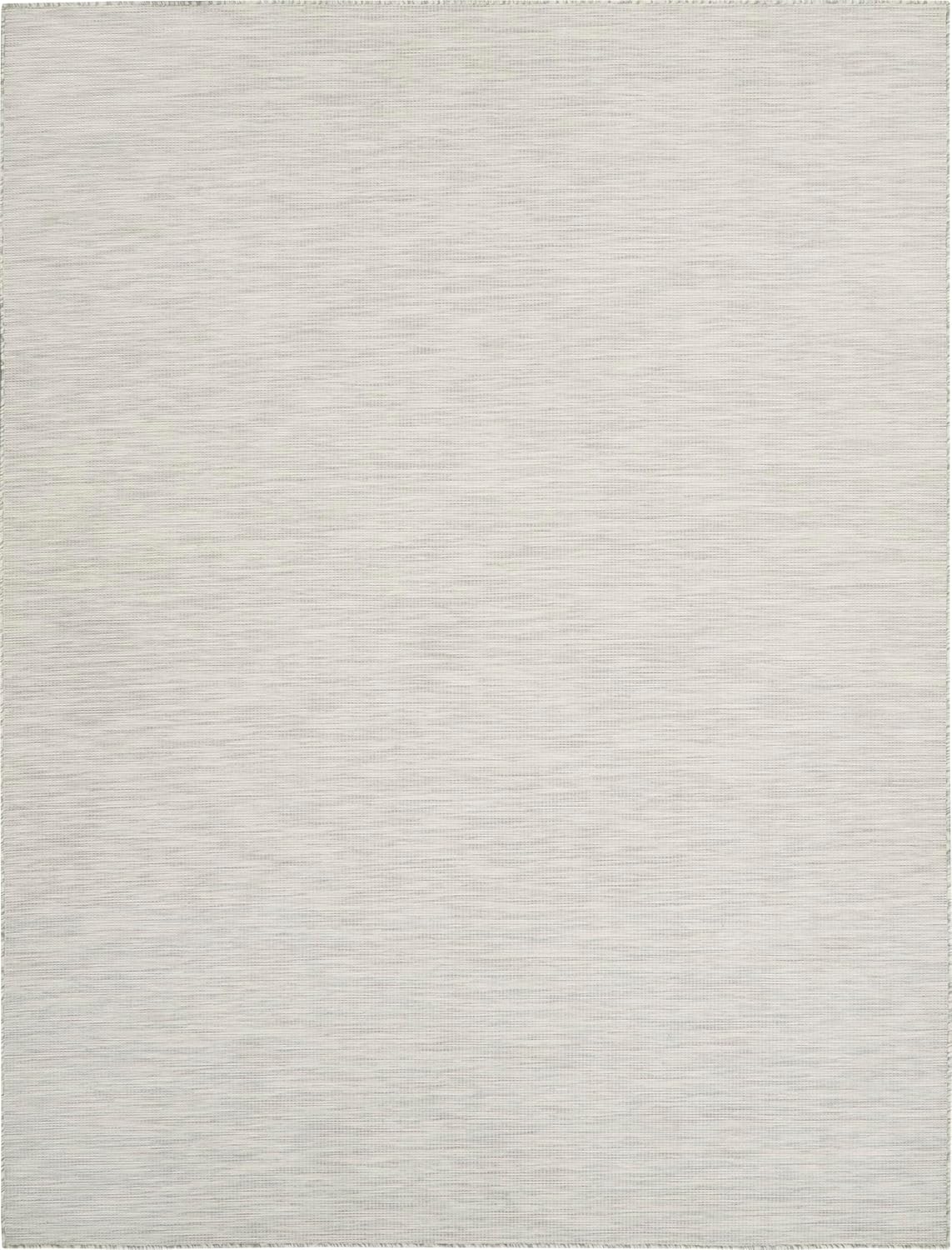 Nourison Home Positano 9' x 12' Light Grey Modern Indoor/Outdoor Rug Polypropylene