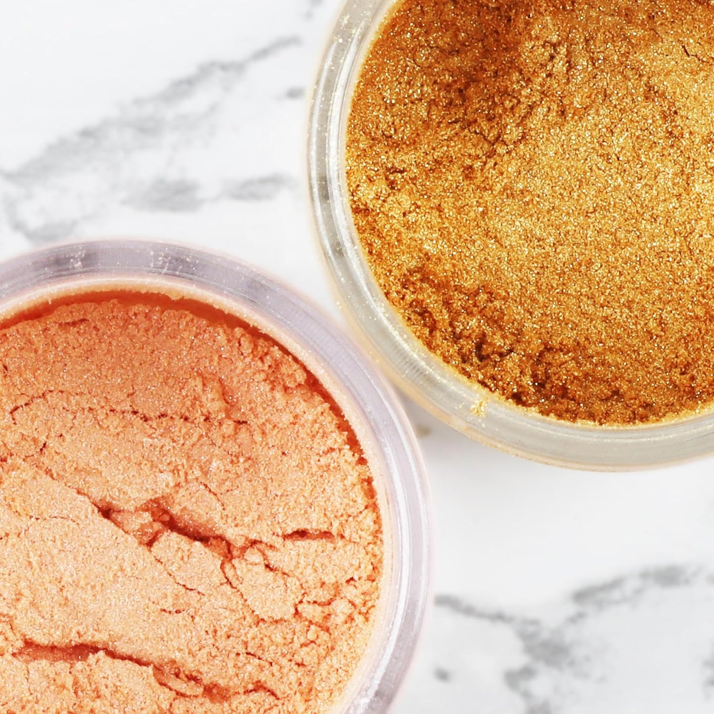 Ultra Silver & Rose Gold Luster Dust for Baking (2 Pack) – Edible Glitter for Cake Decorating, Fondant, Cupcakes, Drinks & Desserts – Kosher, Vegan, Food-Safe Metallic Dust - 2 grams, Highly Concentrated