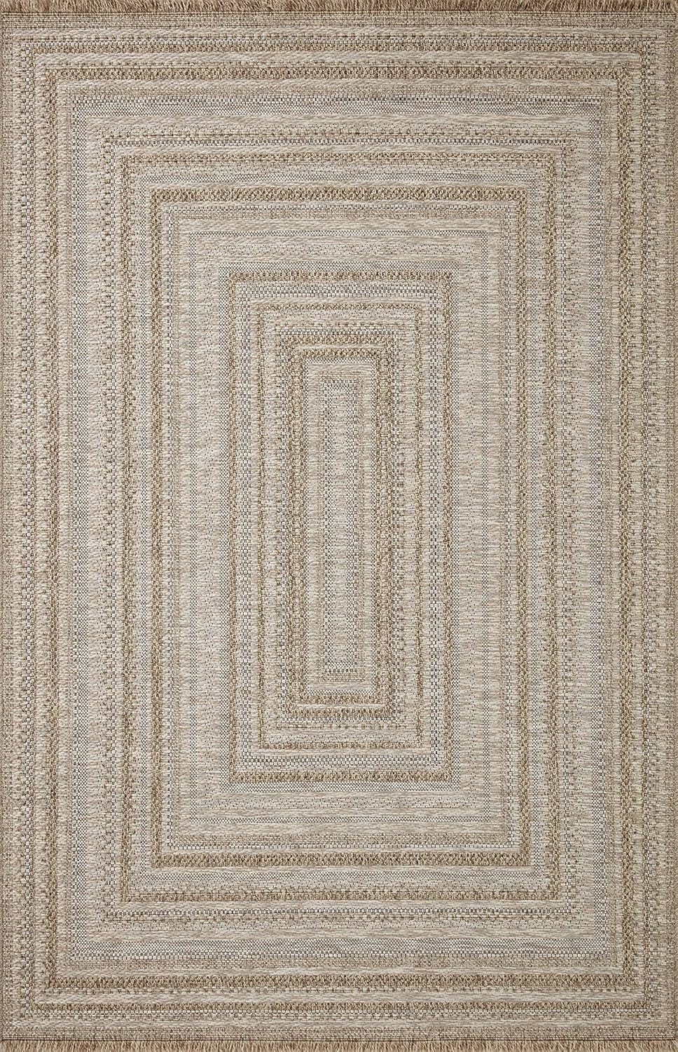Loloi Dawn Collection Indoor/Outdoor DAW-01 Natural 2'-3" x 3'-9" Accent Rug