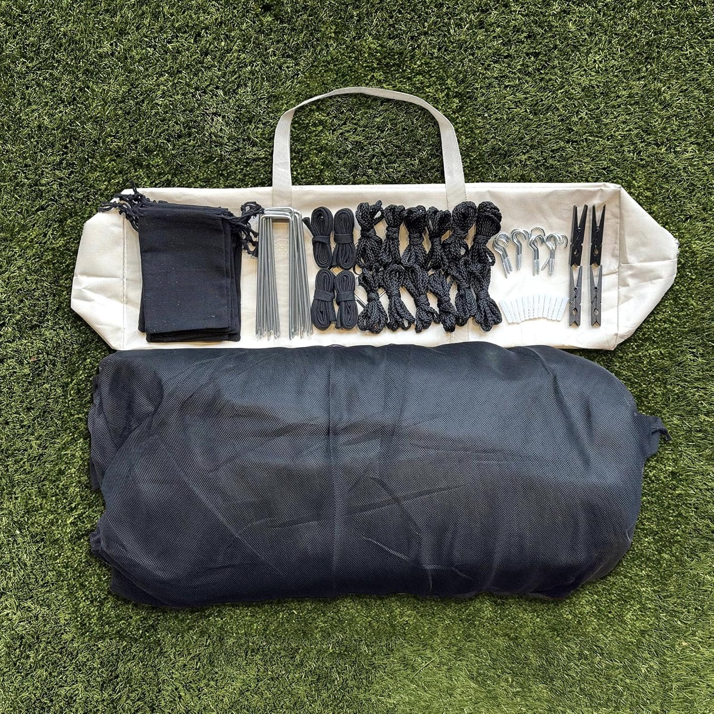 Mosquito Net for Patio 14.75 x 8.2 FT | Very Large Sizes & Fabric Designed for Outdoors | Insect House Screen Netting for Gazebo, Porch & Garden Terrace | Black Outside Canopy Bug Protection