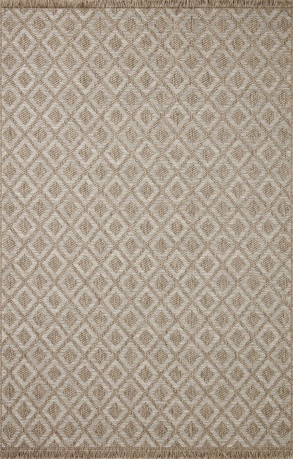 Loloi Dawn Collection Indoor/Outdoor DAW-07 Light Brown 11'-4" x 15' Area Rug