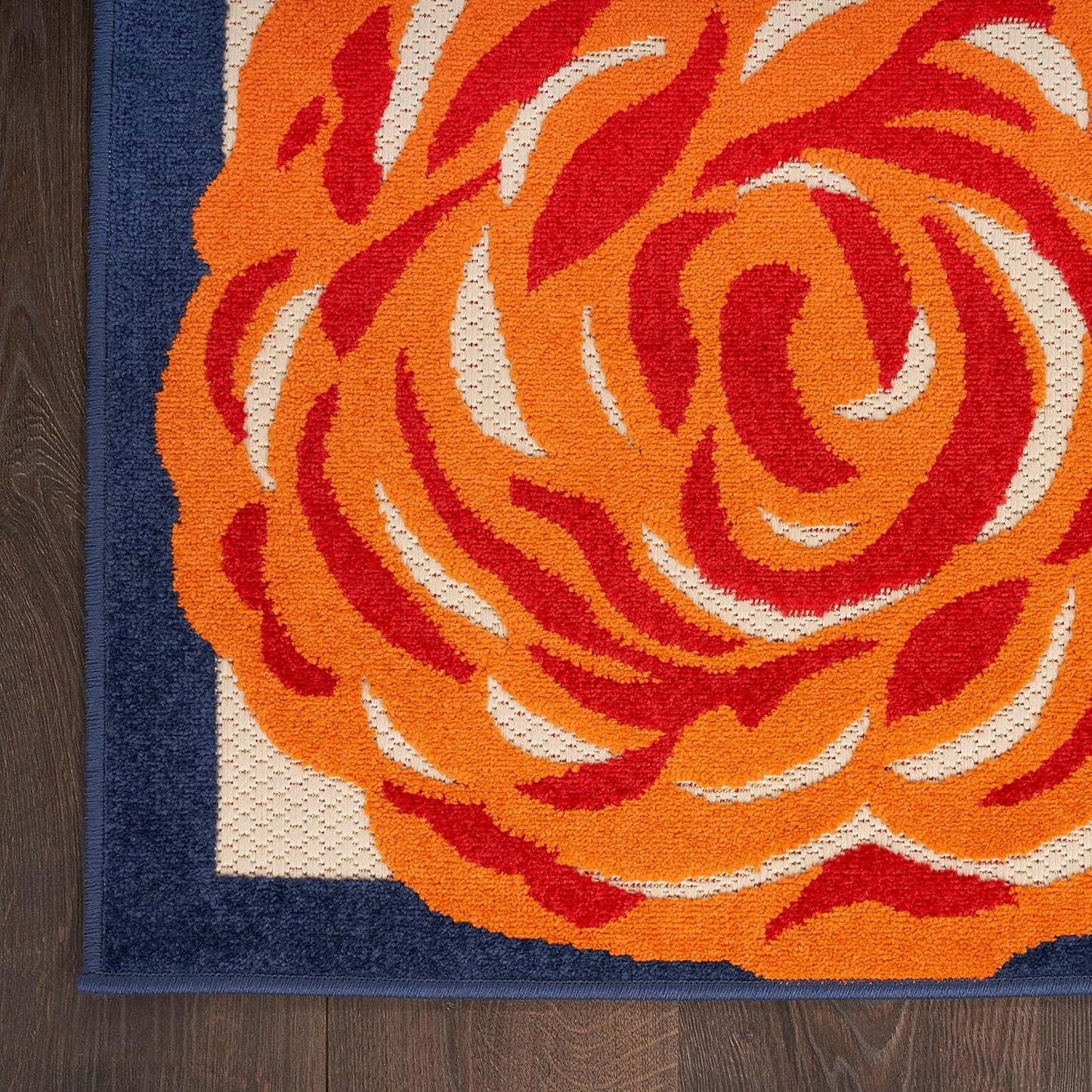 Nourison Aloha Multicolor 2' x 6' Area Rug Easy Clean, Non Shedding, Bed Room, Living Room, Dining Room, Kitchen (6' Runner)