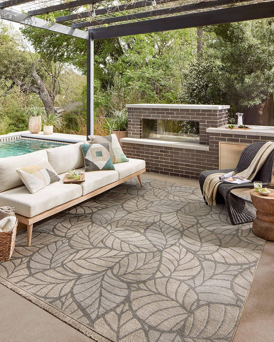 Loloi Dawn Collection Indoor/Outdoor DAW-05 Taupe 2'-3" x 10'-0" Runner Rug